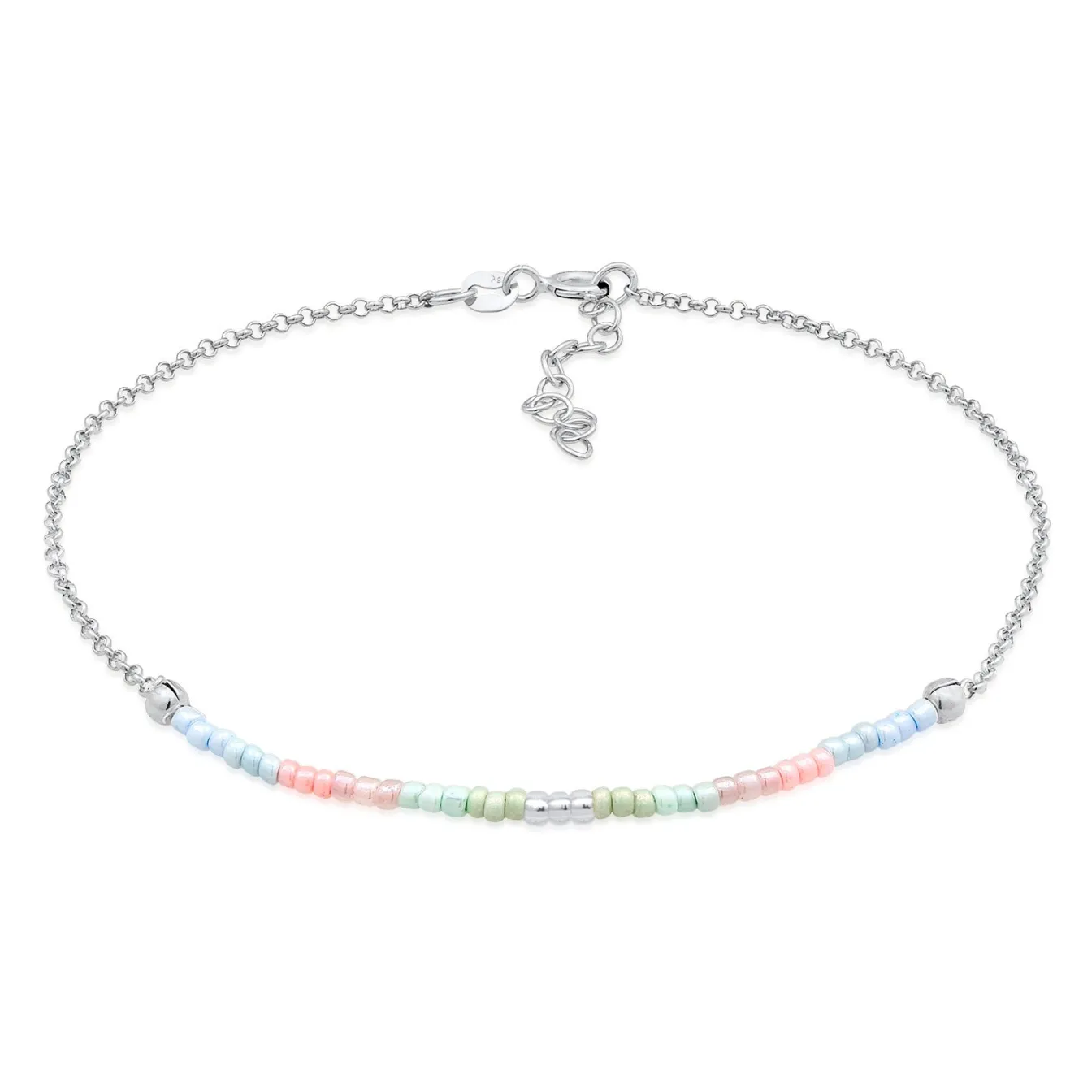 Elli "Fußkettchen Beads< Fußschmuck|Vergoldet