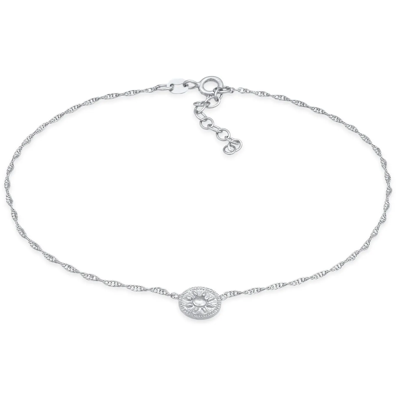 Elli "Fußkettchen Coin< Symbol-schmuck|Fußschmuck