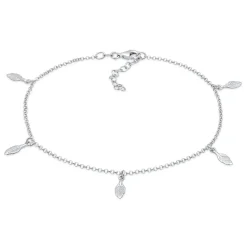 Elli "Fußkettchen Feder< Vergoldet|Fußschmuck
