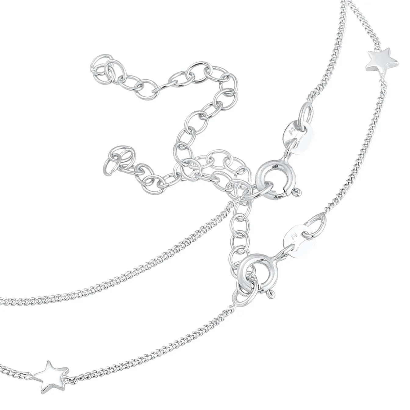 Elli "Fußkettchen Halbmond Set< Symbol-schmuck|Fußschmuck