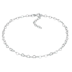Elli "Fußkettchen Herz< Vergoldet|Symbol-schmuck