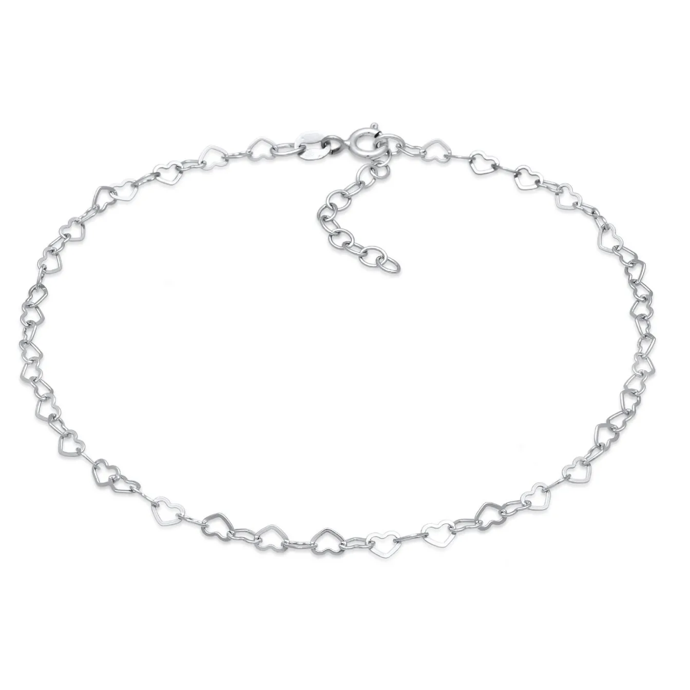 Elli "Fußkettchen Herz< Vergoldet|Symbol-schmuck