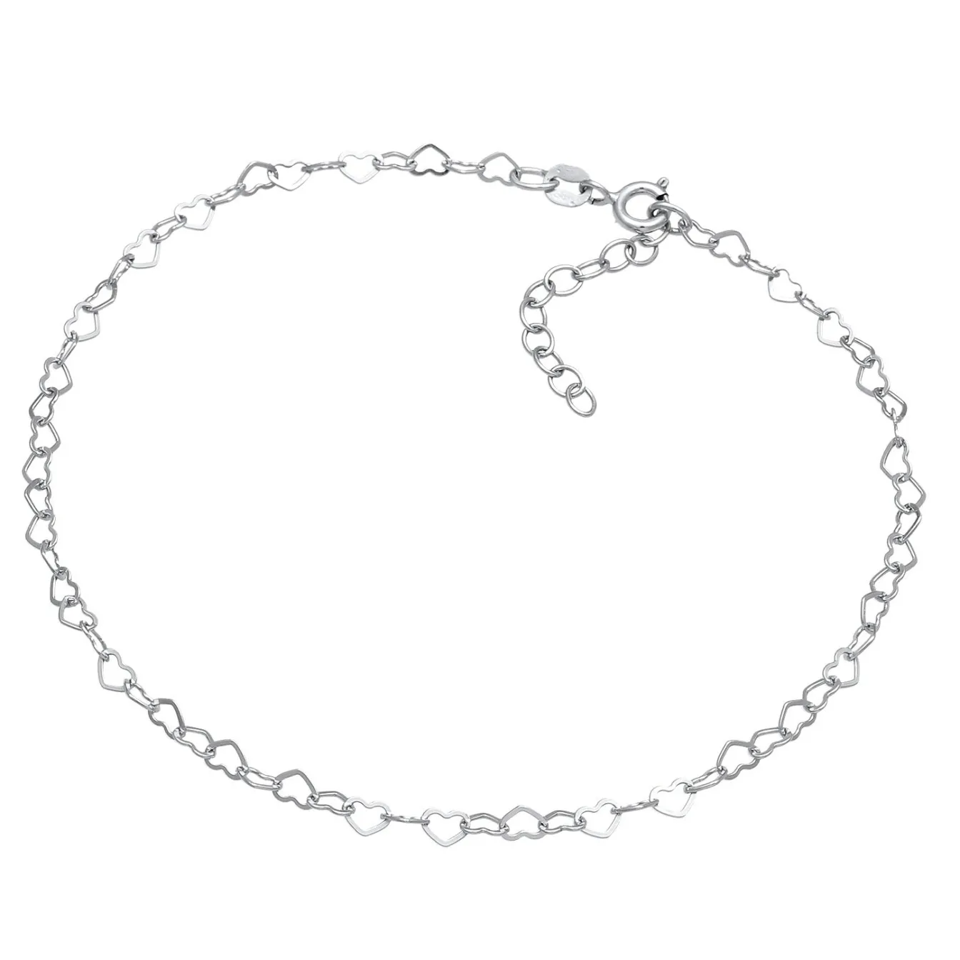 Elli "Fußkettchen Herz< Vergoldet|Symbol-schmuck