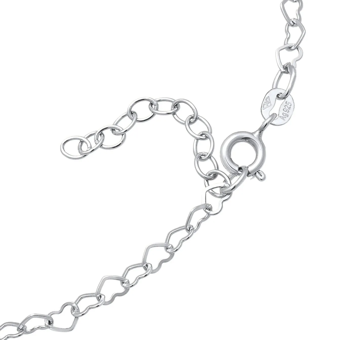 Elli "Fußkettchen Herz< Vergoldet|Symbol-schmuck