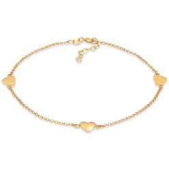 Elli "Fußkettchen Herz< Symbol-schmuck|Herz-schmuck