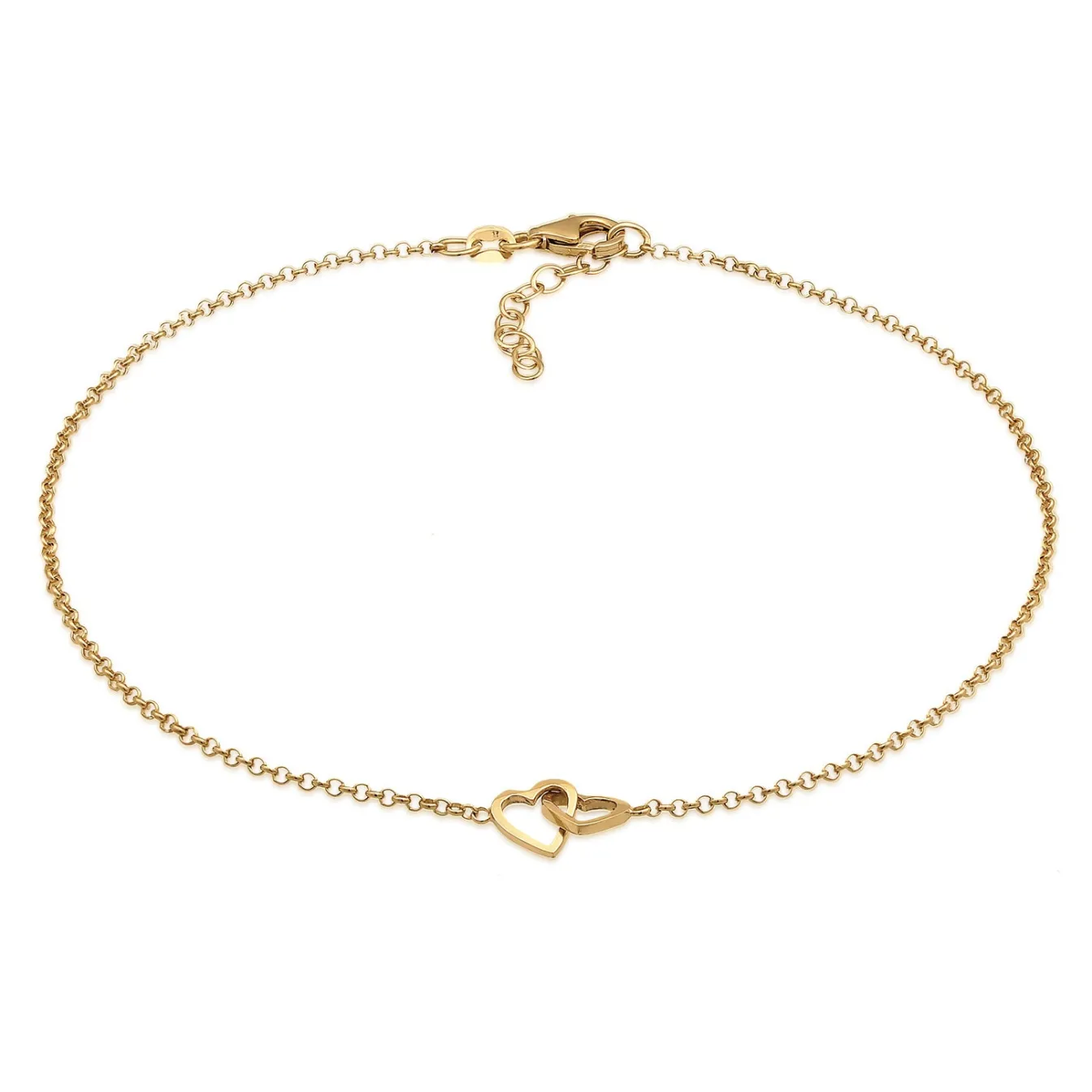 Elli "Fußkettchen Herz< Roségold|Symbol-schmuck