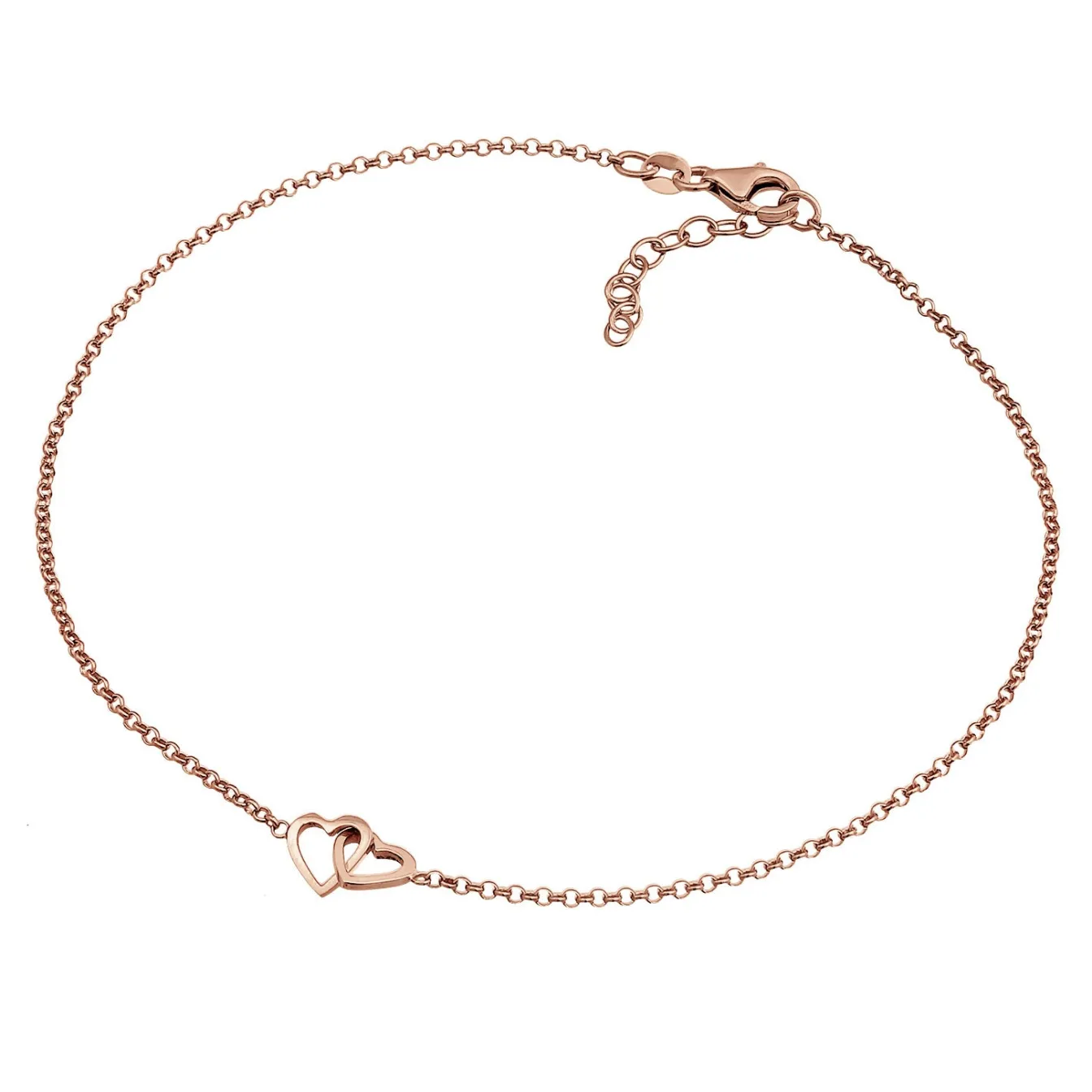Elli "Fußkettchen Herz< Roségold|Symbol-schmuck