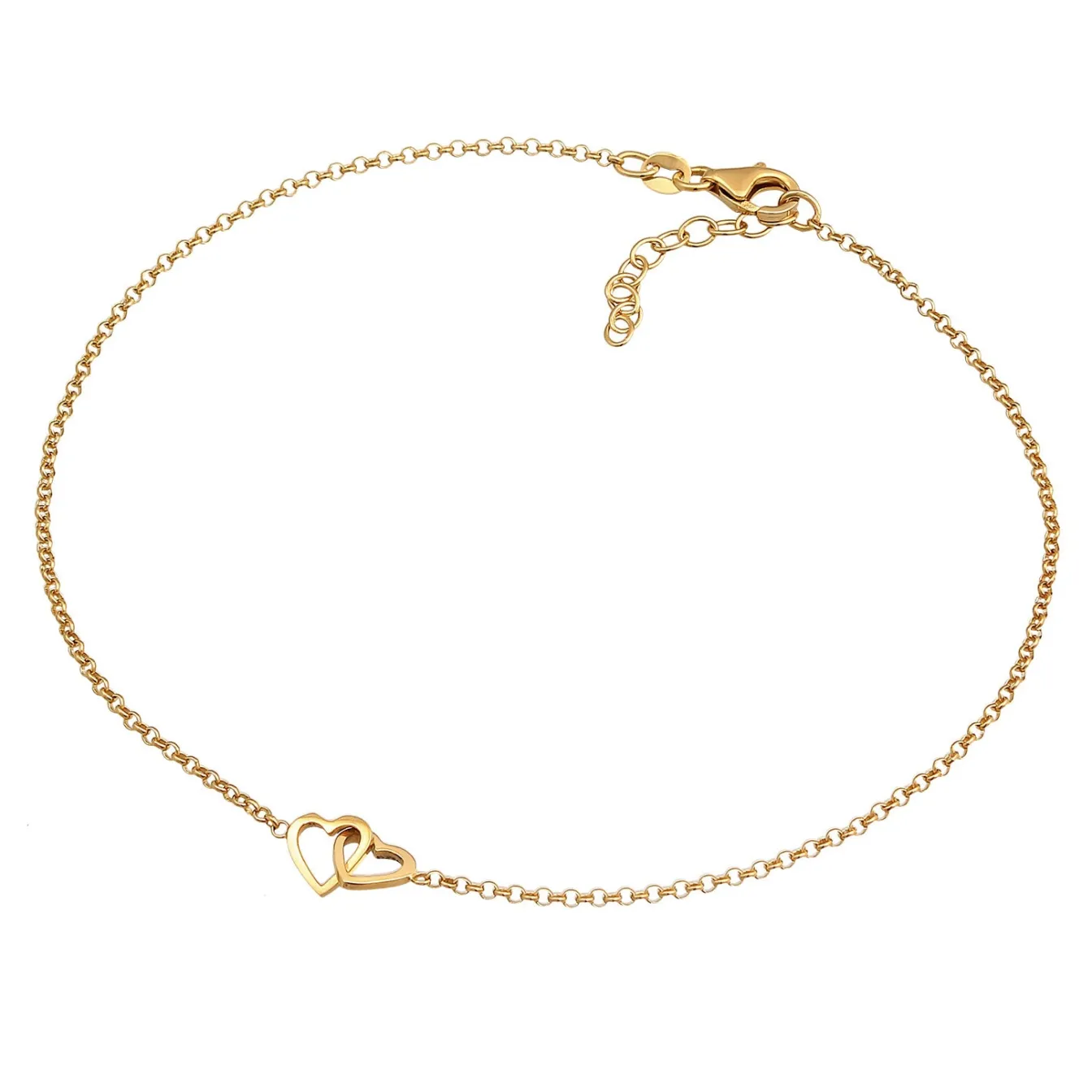Elli "Fußkettchen Herz< Roségold|Symbol-schmuck