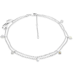 Elli "Fußkettchen Infinity | Kristall ( Weiß )< Symbol-schmuck|Herz-schmuck