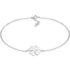 Elli "Fußkettchen Kleeblatt< Symbol-schmuck|Fußschmuck