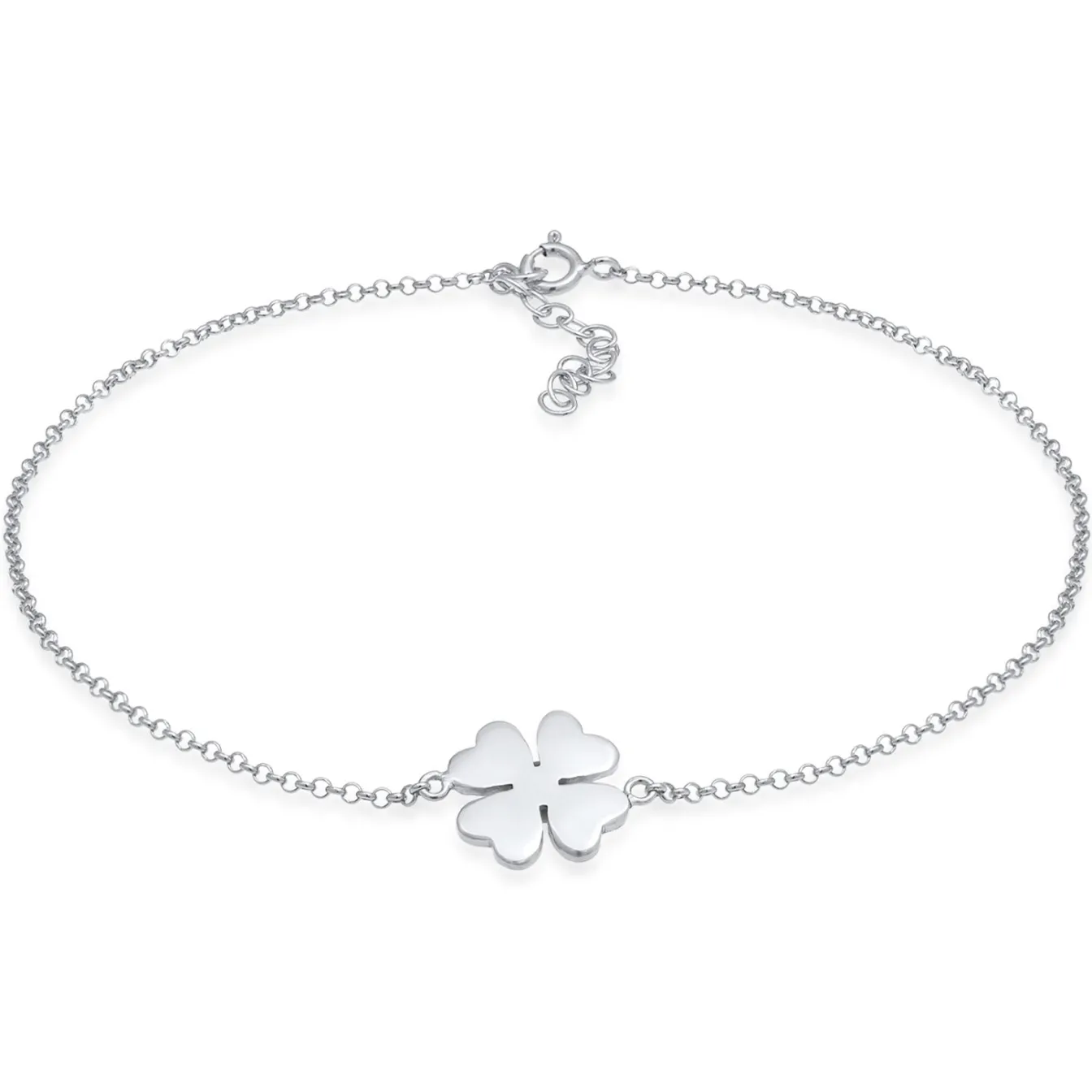 Elli "Fußkettchen Kleeblatt< Symbol-schmuck|Fußschmuck