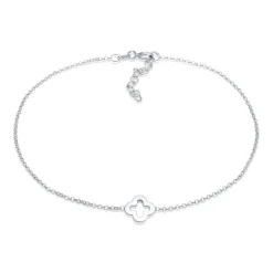 Elli "Fußkettchen Kleeblatt Symbol< Symbol-schmuck|Fußschmuck