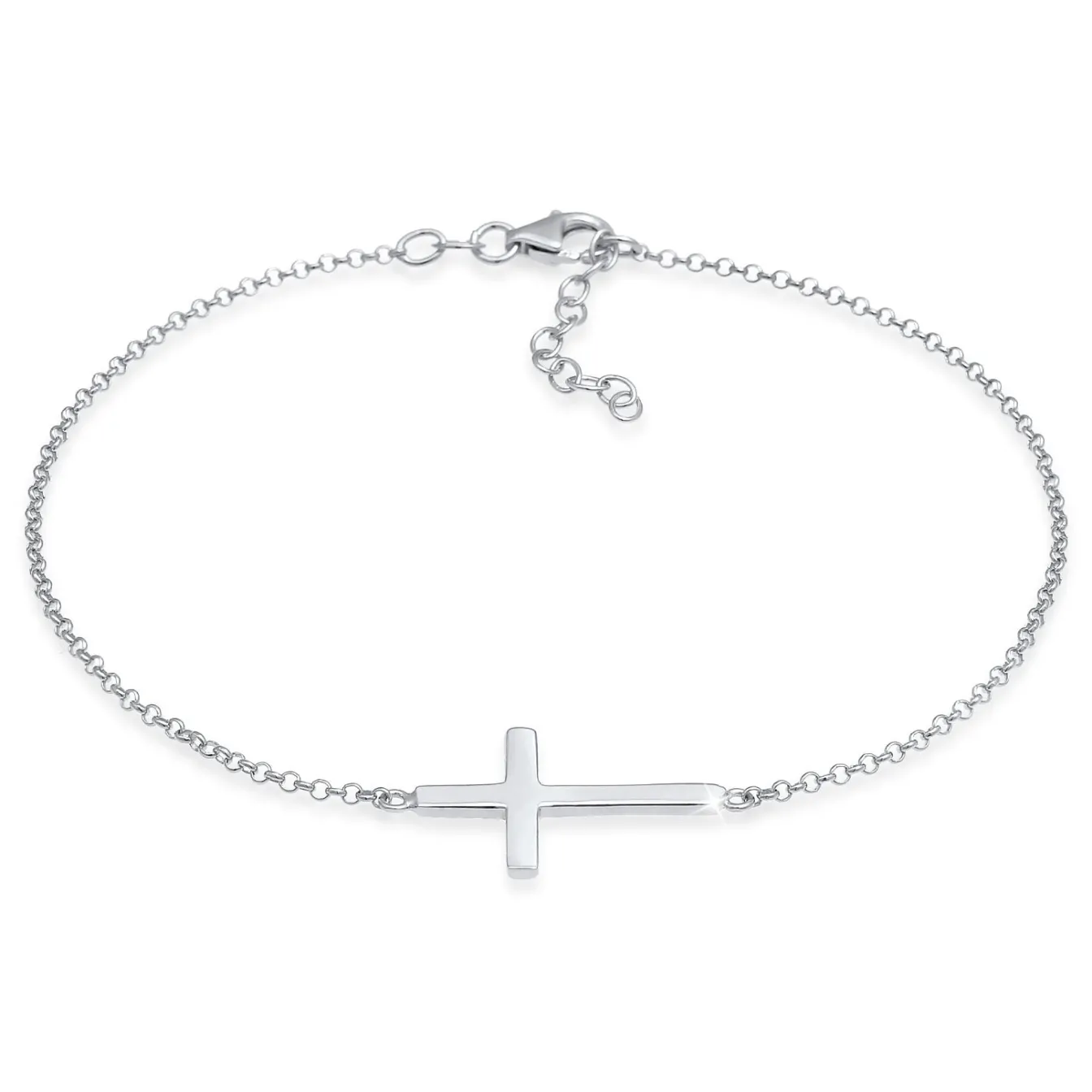Elli "Fußkettchen Kreuz< Symbol-schmuck|Fußschmuck