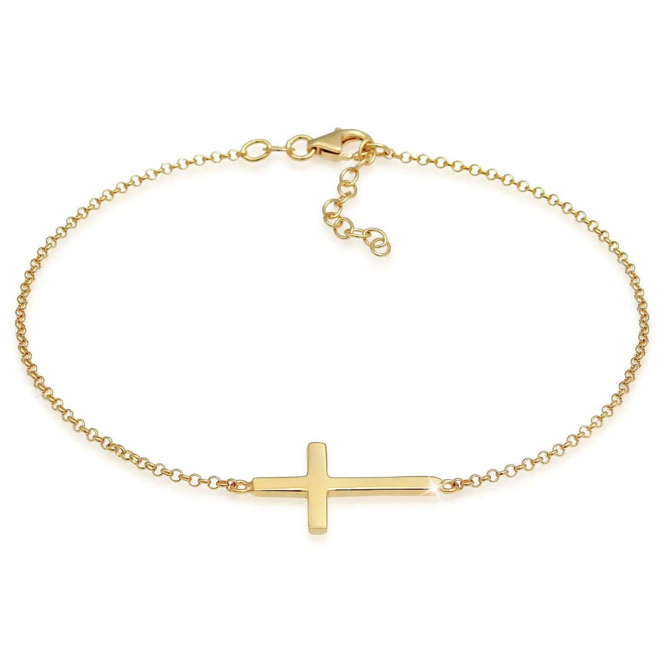 Elli "Fußkettchen Kreuz< Symbol-schmuck|Fußschmuck