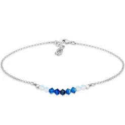 Elli "Fußkettchen Kugel | Kristall ( Pink )< Fußschmuck
