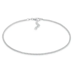 Elli "Fußkettchen Panzerglieder< Fußschmuck|Silber