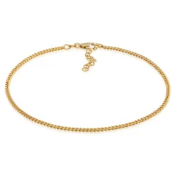 Elli "Fußkettchen Panzerglieder< Fußschmuck|Silber