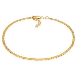 Elli "Fußkettchen Stäbchen-Panzerkette< Fußschmuck|Silber