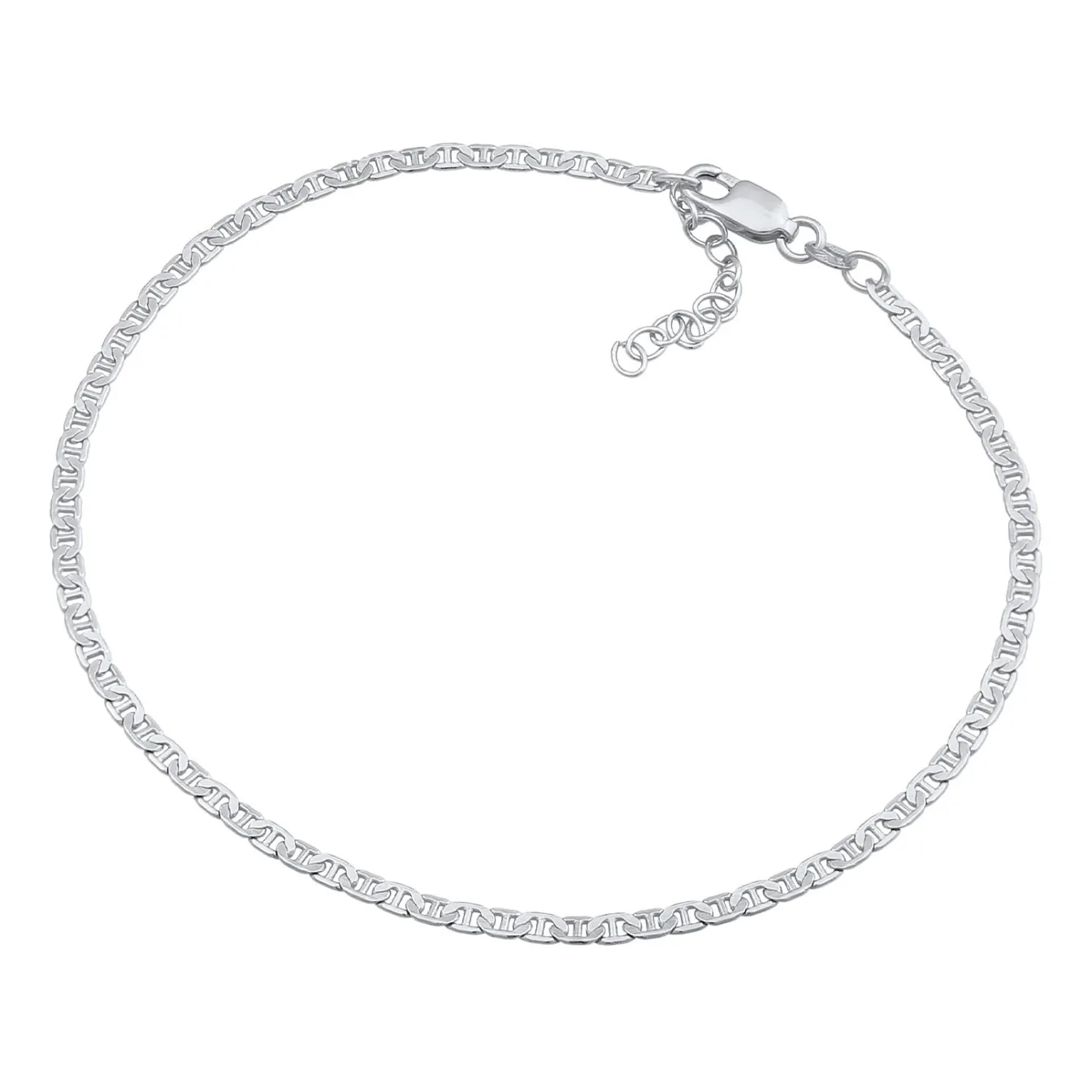 Elli "Fußkettchen Stäbchen-Panzerkette< Fußschmuck|Silber
