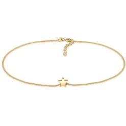 Elli "Fußkettchen Stern< Fußschmuck|Vergoldet