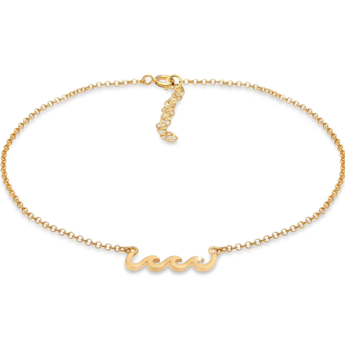 Elli "Fußkettchen Welle< Symbol-schmuck|Fußschmuck