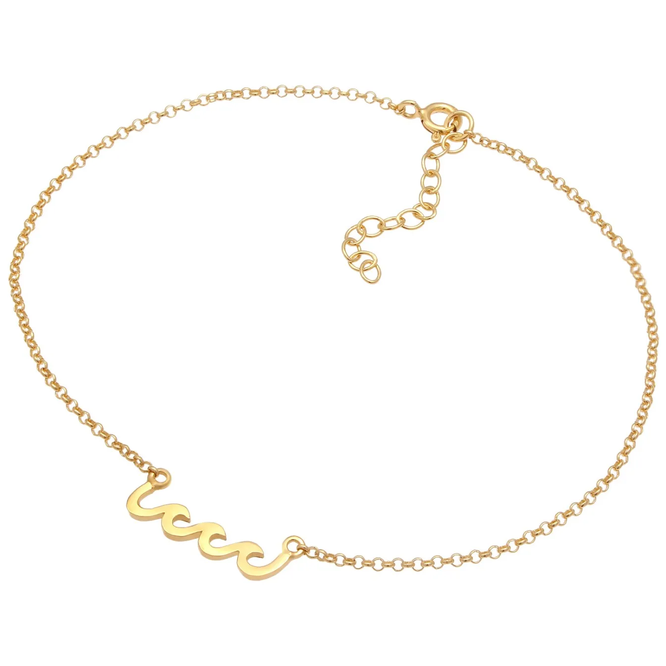 Elli "Fußkettchen Welle< Symbol-schmuck|Fußschmuck