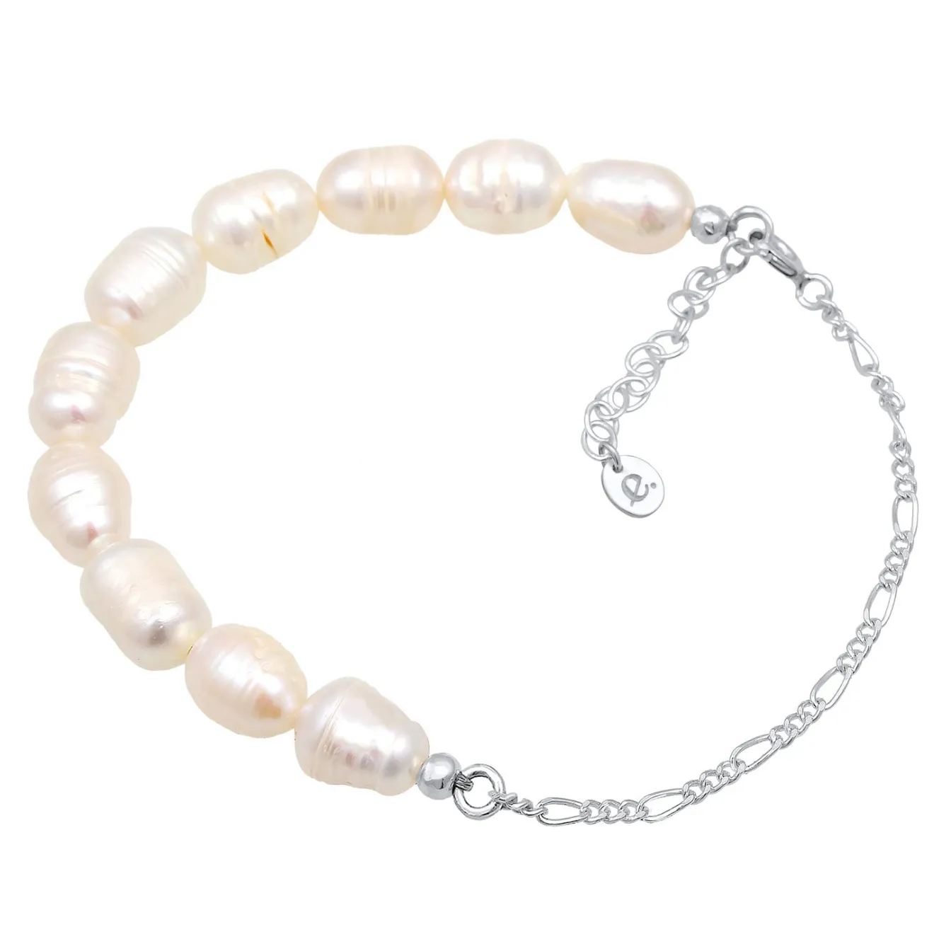 Elli "Glieder-Armband | Süßwasserperlen< Hochzeit|Perlen