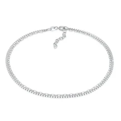 Elli "Glieder-Armband Basic< Fußschmuck|Silber