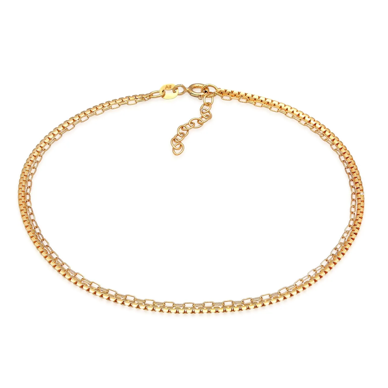 Elli "Glieder-Armband Basic< Fußschmuck|Silber