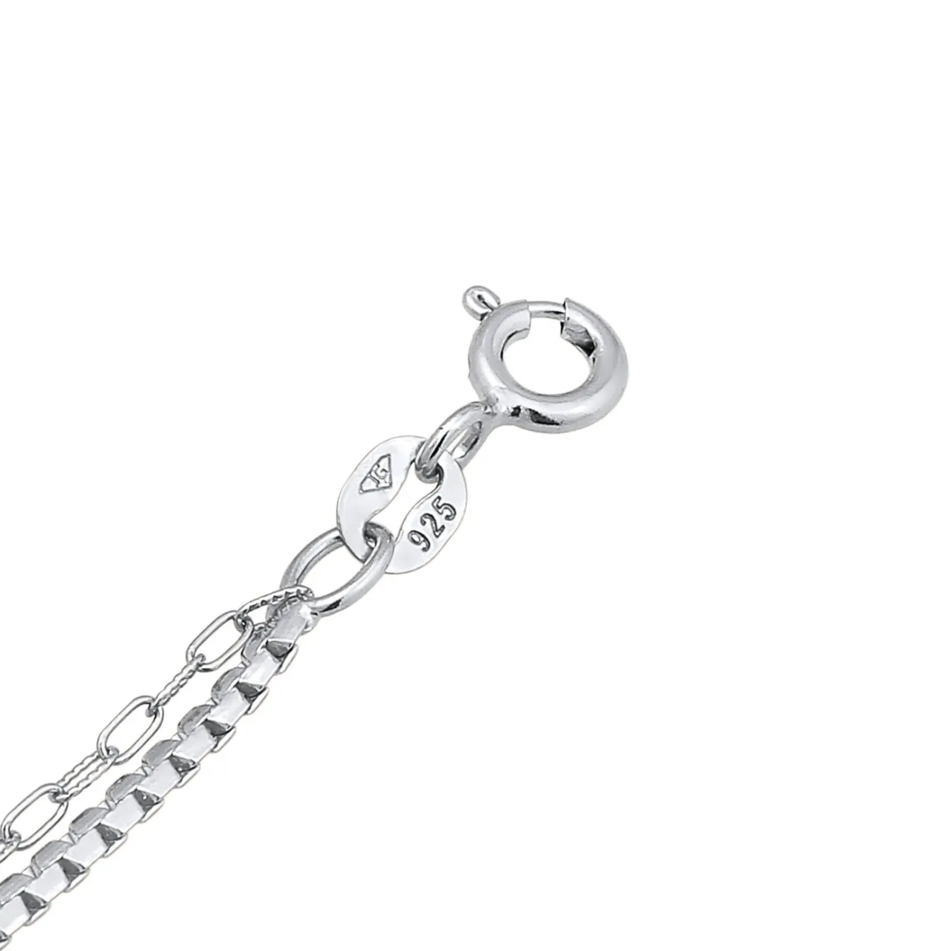Elli "Glieder-Armband Basic< Fußschmuck|Silber