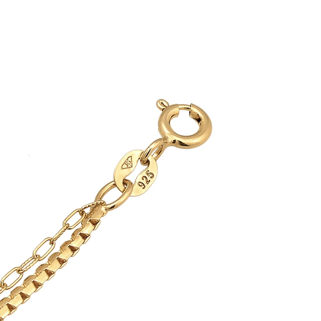 Elli "Glieder-Armband Basic< Fußschmuck|Silber