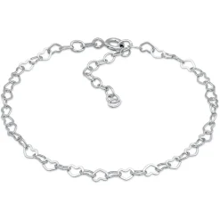 Elli "Glieder-Armband Herz< Vergoldet|Symbol-schmuck