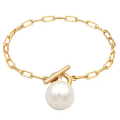 Elli "Glieder-Armband Knebelverschluss | synth. Perle< Perlen|Armbänder