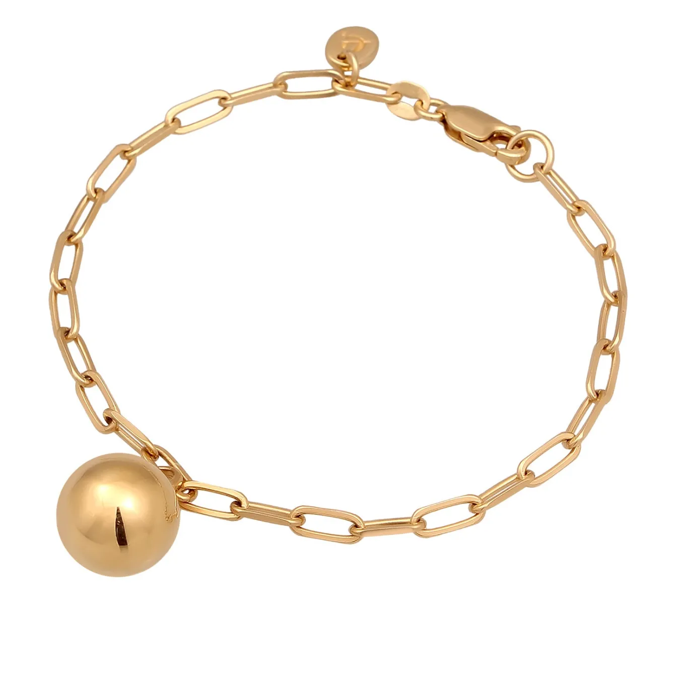 Elli "Glieder-Armband Kugel< Vergoldet|Armbänder
