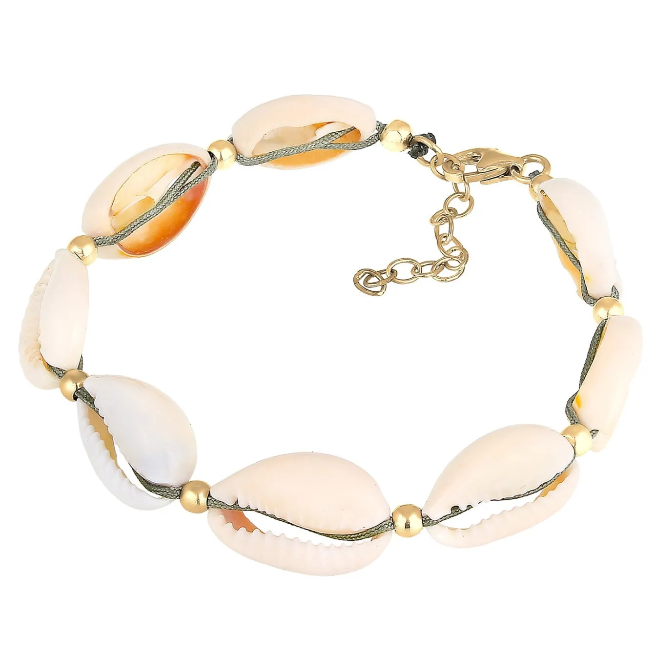 Elli "Glieder-Armband Muschel< Armbänder|Vergoldet
