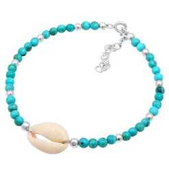 Elli "Glieder-Armband Muschel | Howlith ( )< Armbänder