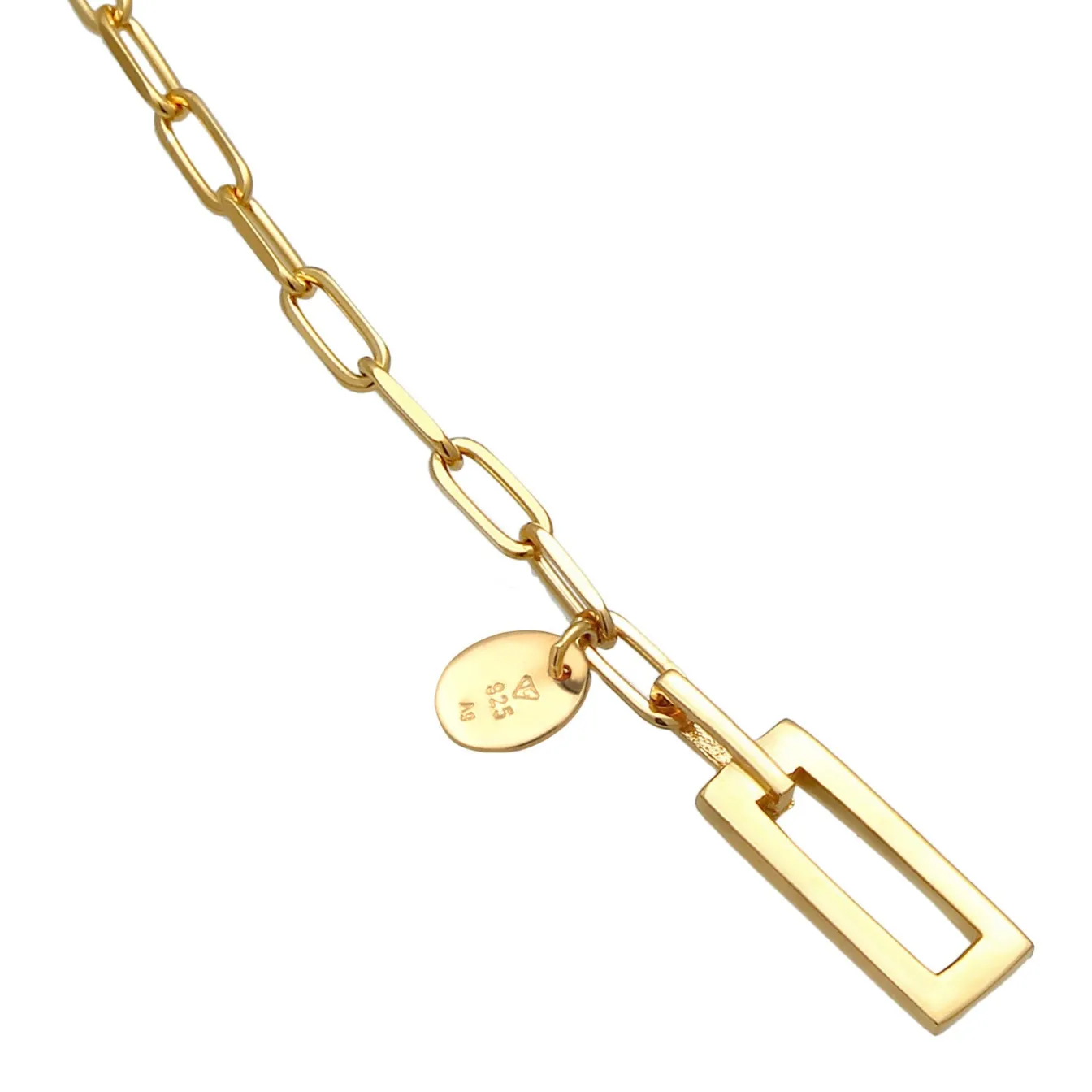 Elli "Glieder-Armband T-Bar< Armbänder|Vergoldet