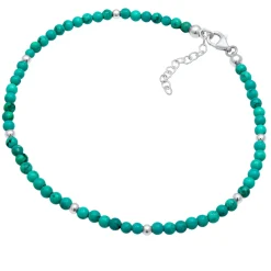 Elli "Glieder-Fußkettchen | Howlith ( )< Fußschmuck