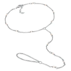 Elli "Glieder-Fußkettchen | Muschelkernperlen< Vergoldet|Fußschmuck