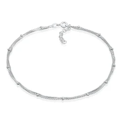 Elli "Glieder-Fußkettchen Kugeln< Fußschmuck|Silber