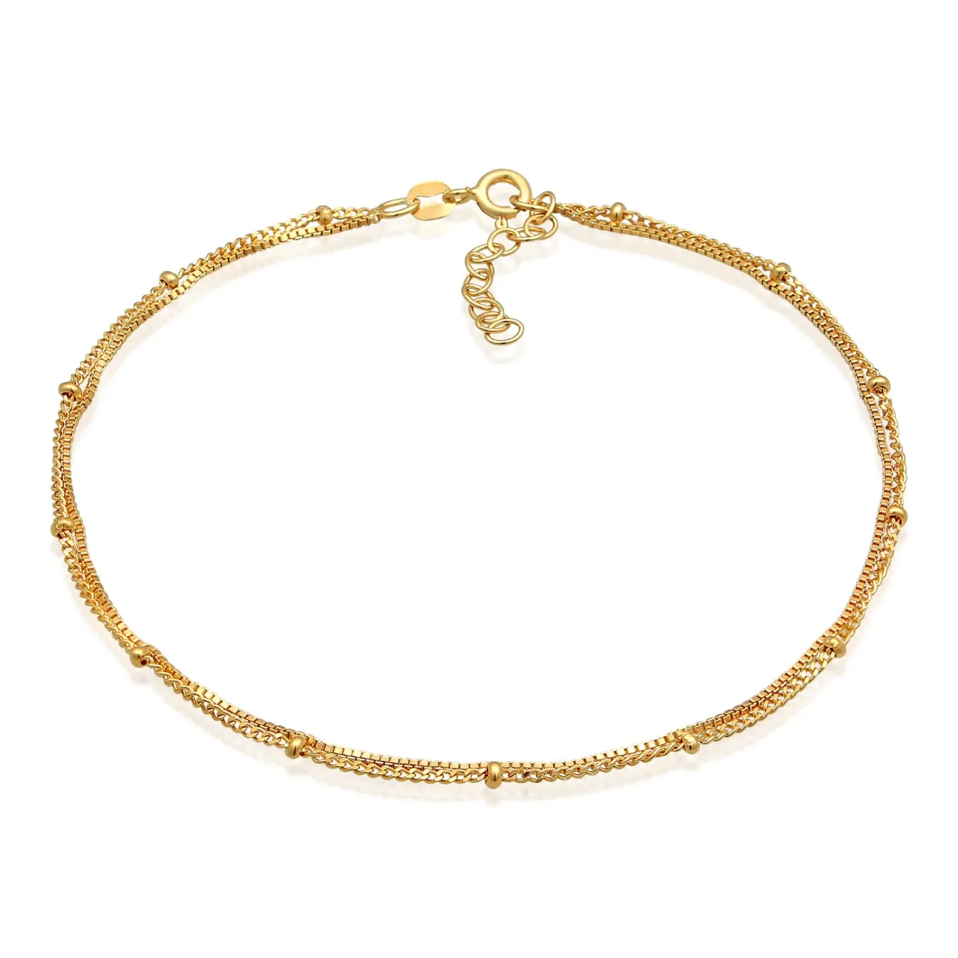 Elli "Glieder-Fußkettchen Kugeln< Fußschmuck|Silber