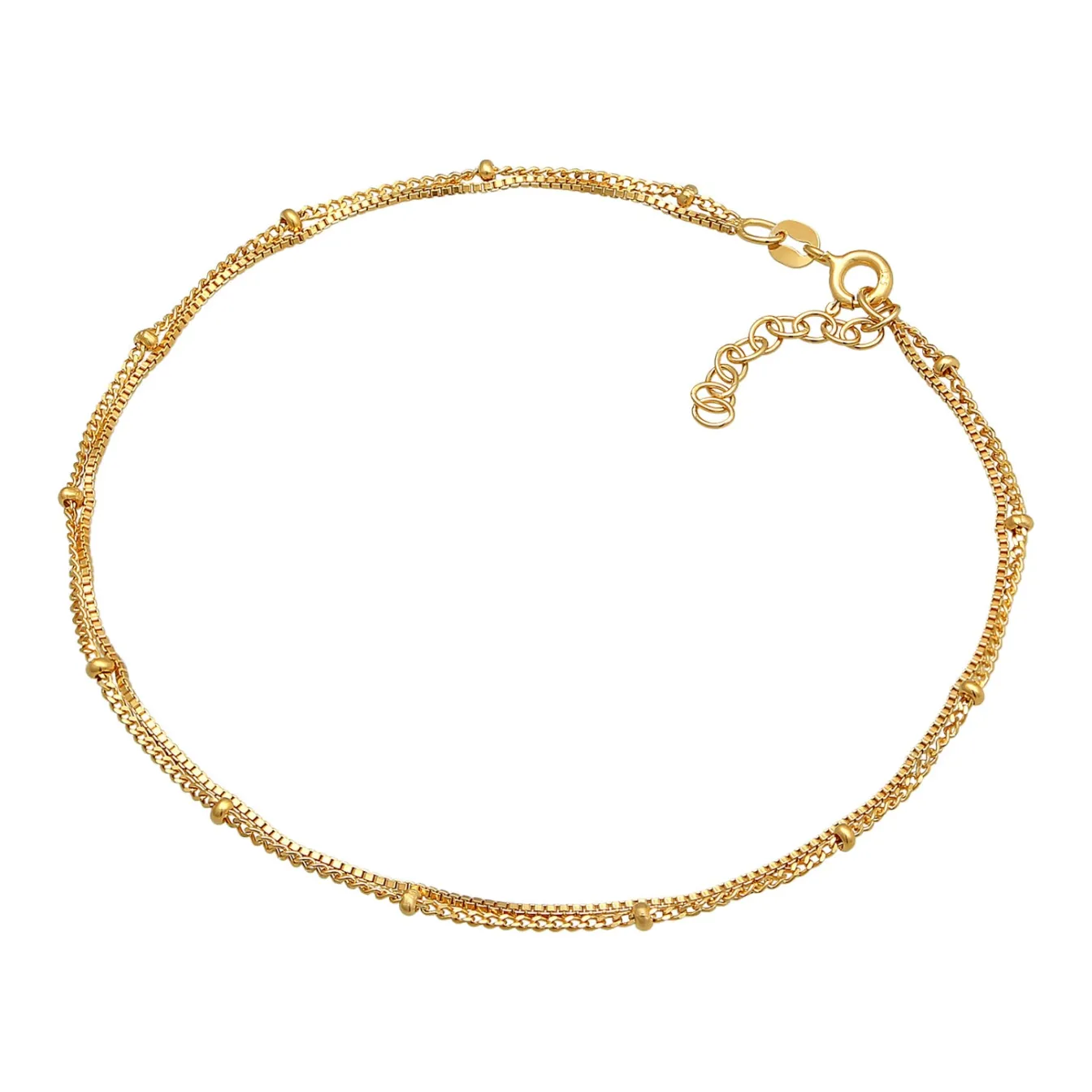 Elli "Glieder-Fußkettchen Kugeln< Fußschmuck|Silber