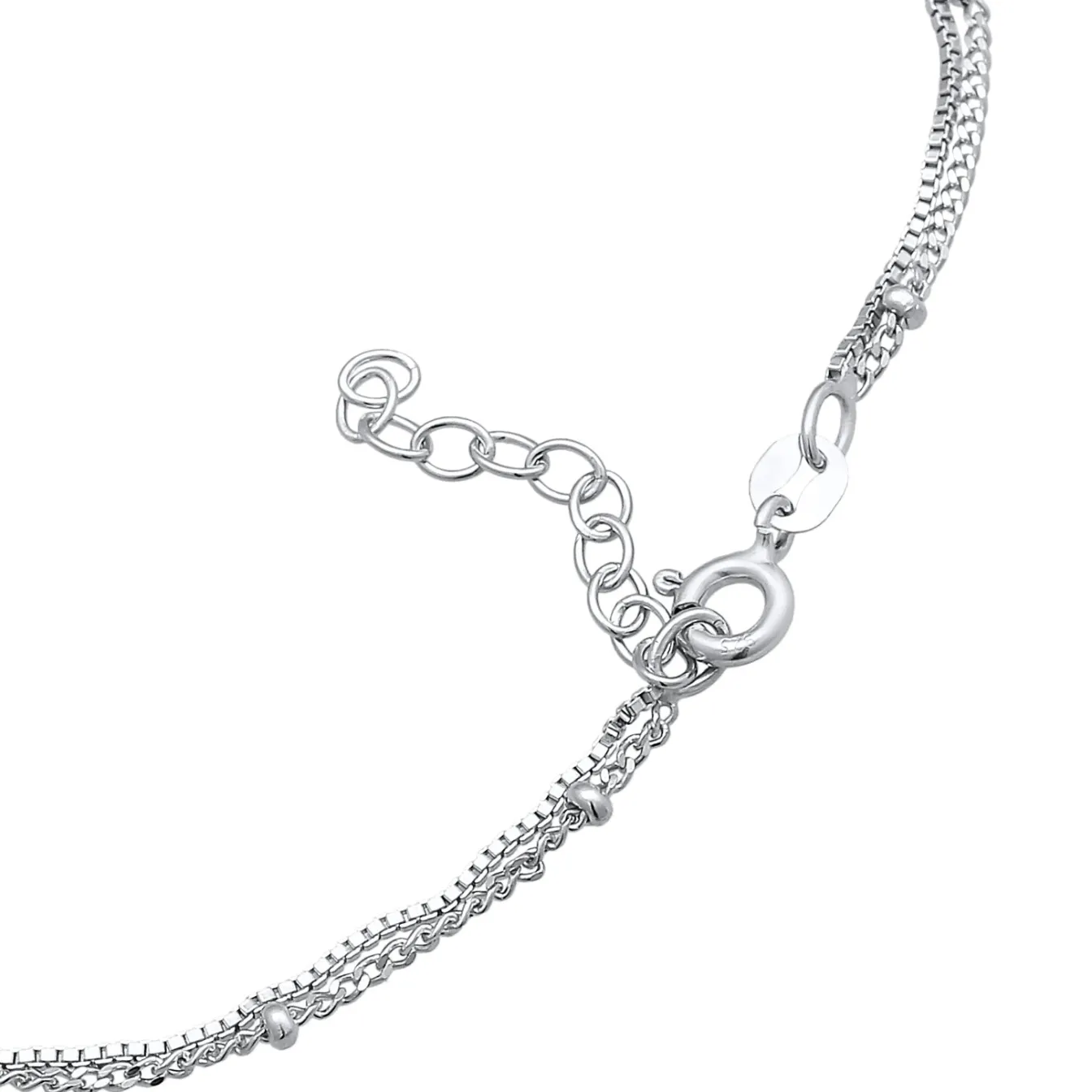 Elli "Glieder-Fußkettchen Kugeln< Fußschmuck|Silber