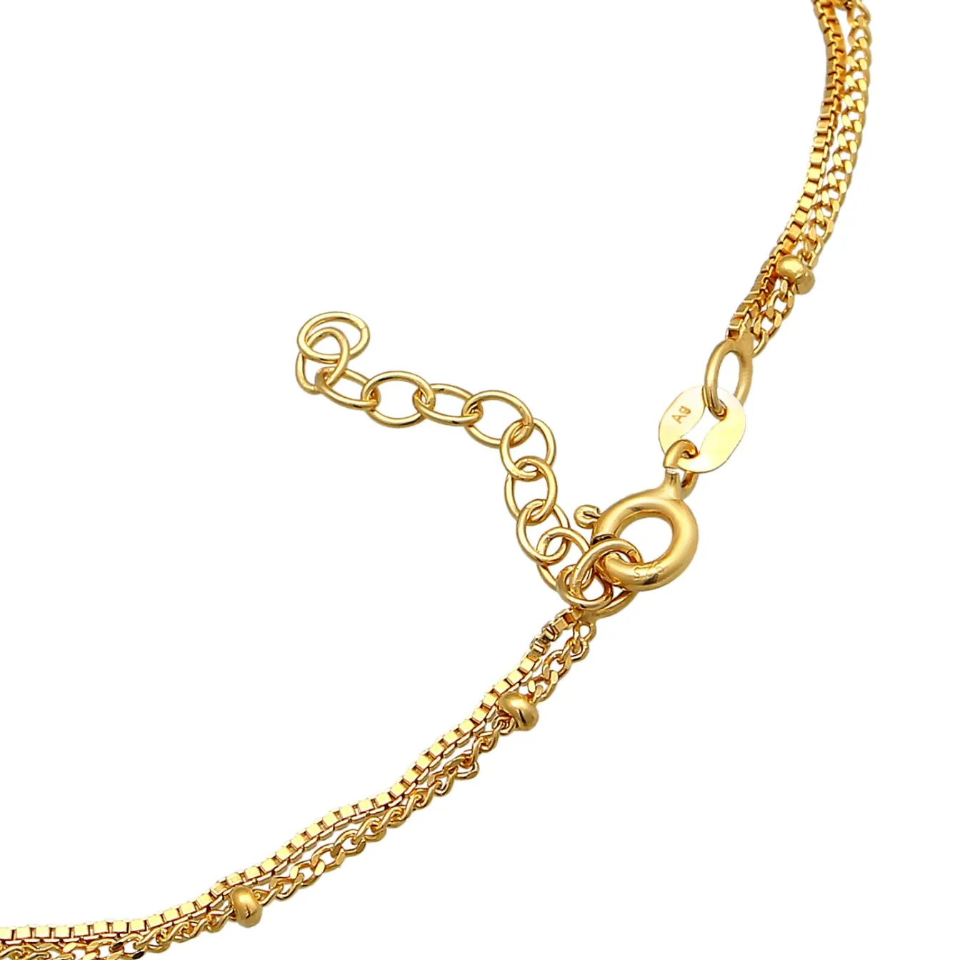 Elli "Glieder-Fußkettchen Kugeln< Fußschmuck|Silber