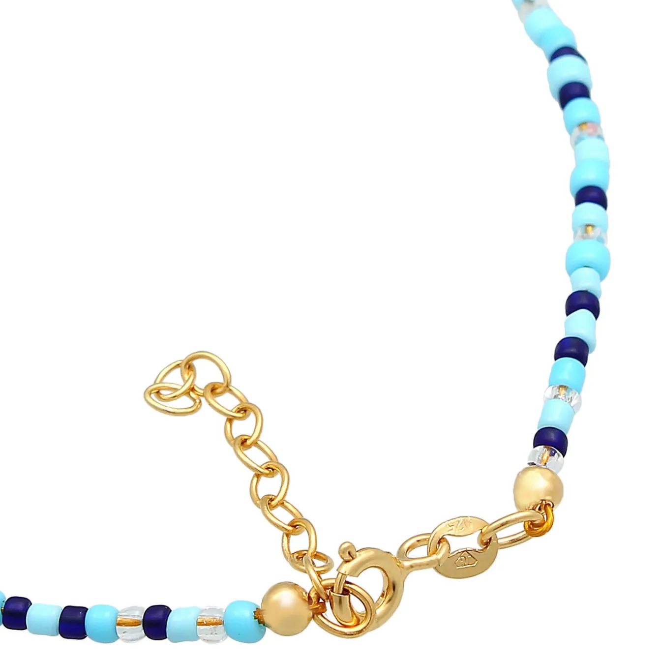 Elli "Glieder-Fußkettchen Muschel< Fußschmuck|Vergoldet
