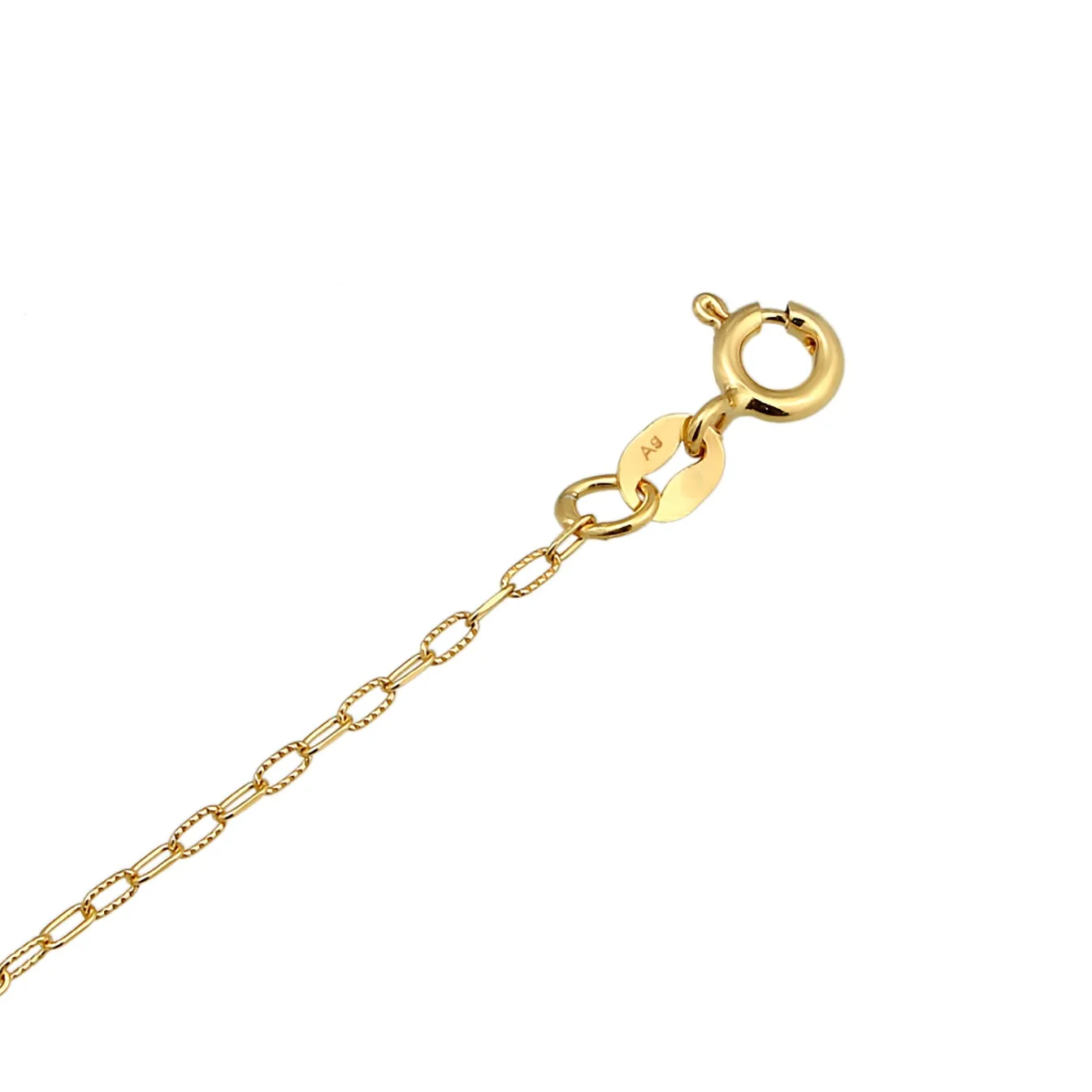 Elli "Glieder-Fußkettchen Plättchen< Fußschmuck|Vergoldet