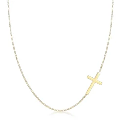 Elli "Glieder-Halskette Kreuz< Roségold|Symbol-schmuck