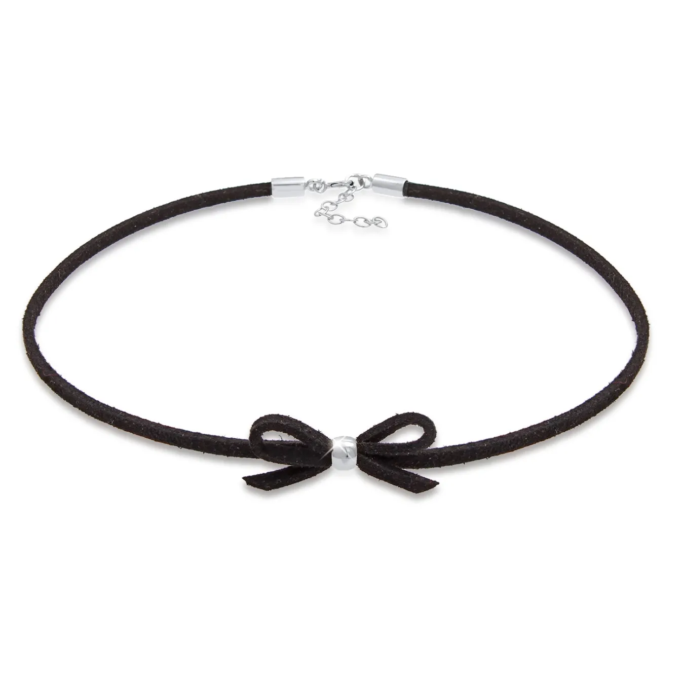 Elli "Glieder-Halskette Schleife | Kunstleder< Symbol-schmuck|Halsketten