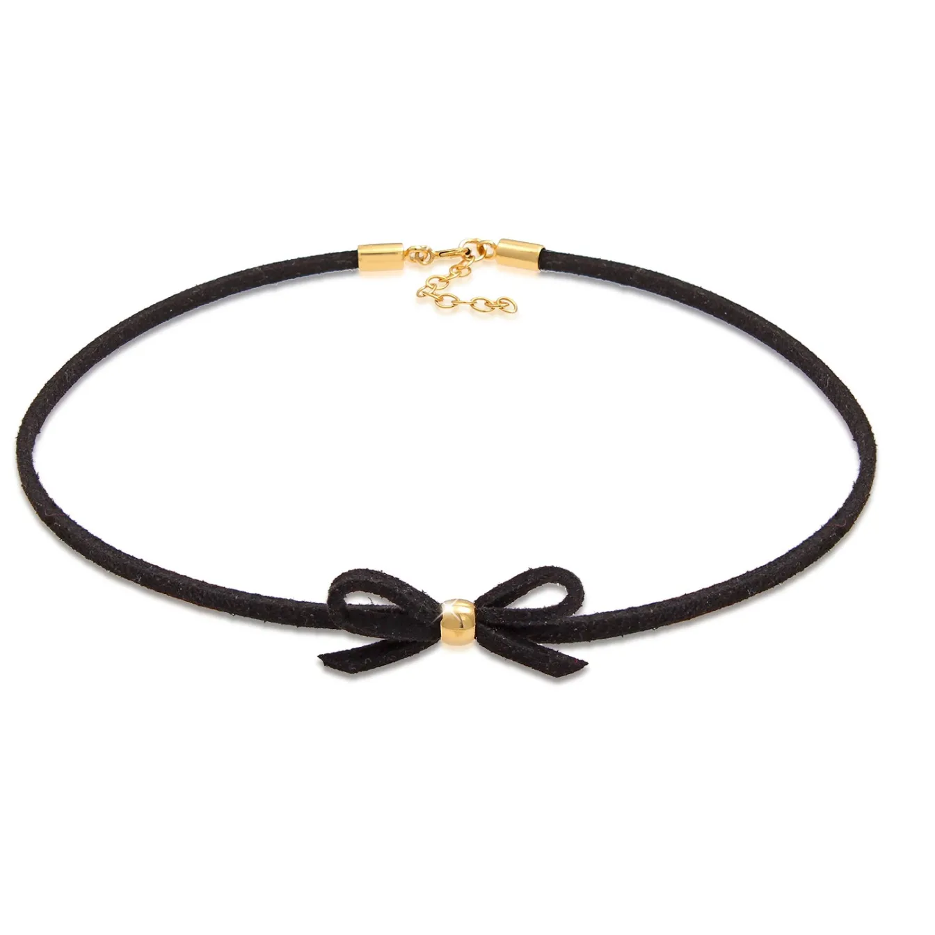 Elli "Glieder-Halskette Schleife | Kunstleder< Symbol-schmuck|Halsketten