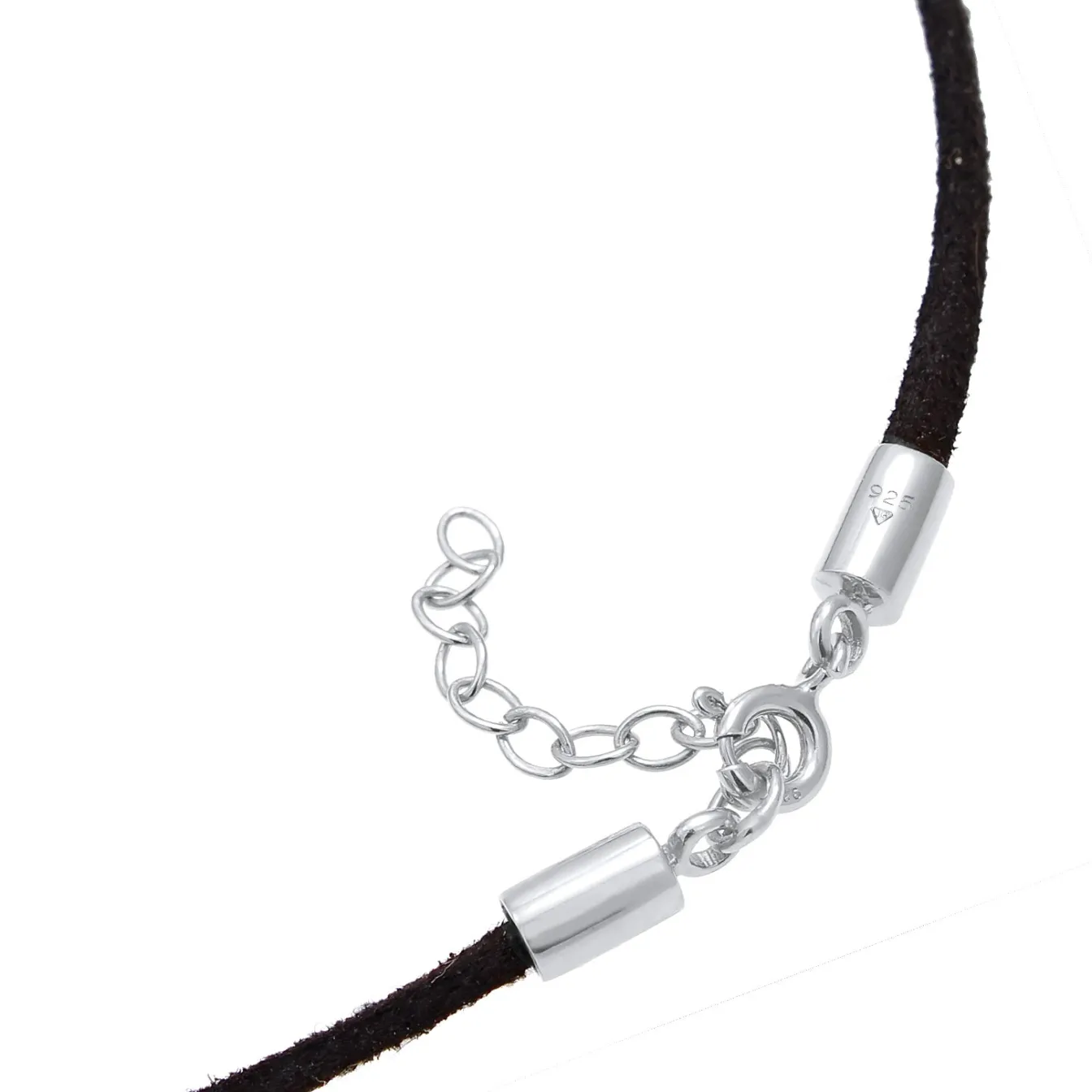 Elli "Glieder-Halskette Schleife | Kunstleder< Symbol-schmuck|Halsketten